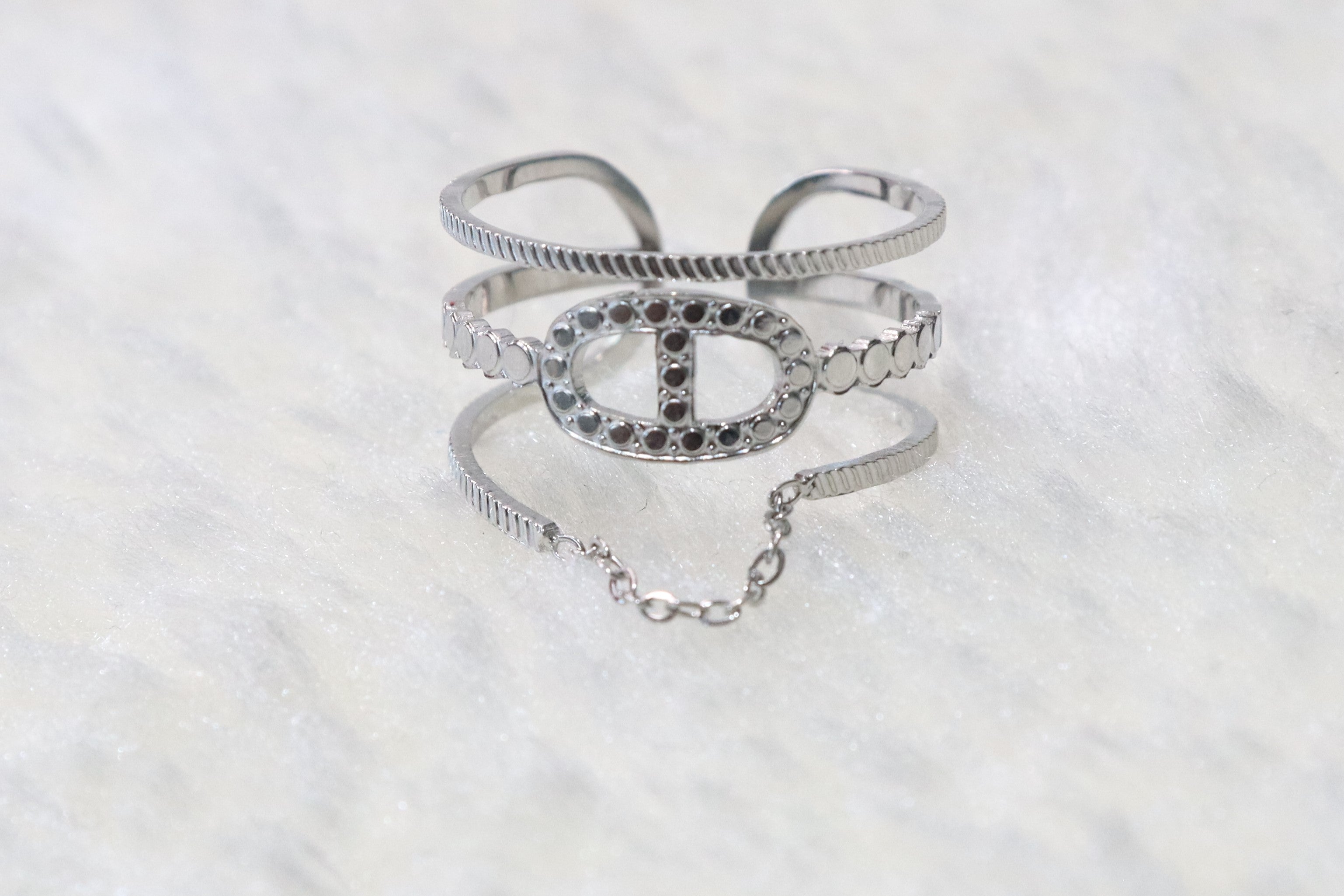 Mia - Bague en acier inoxydable