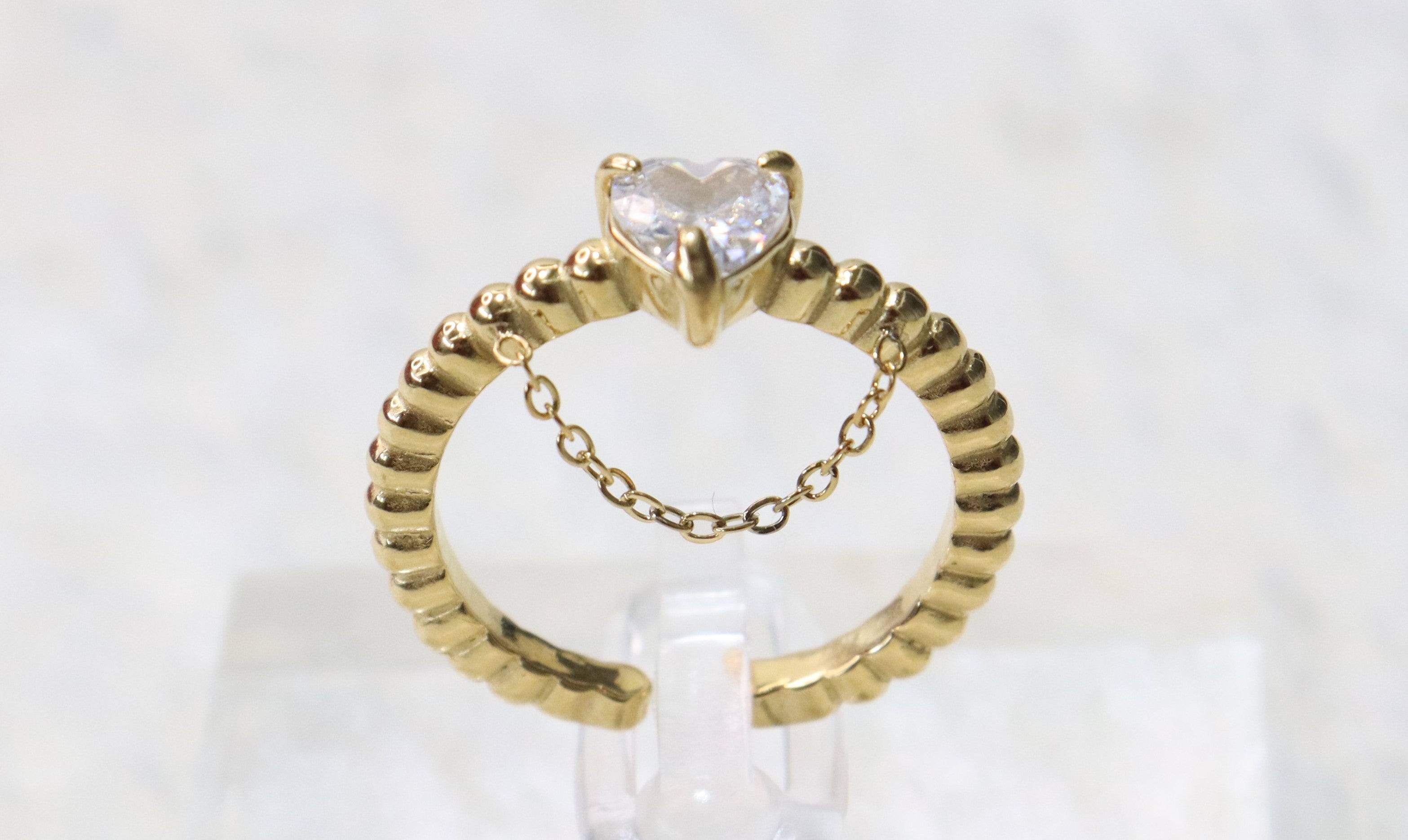 Jlaria - Bague en acier inoxydable