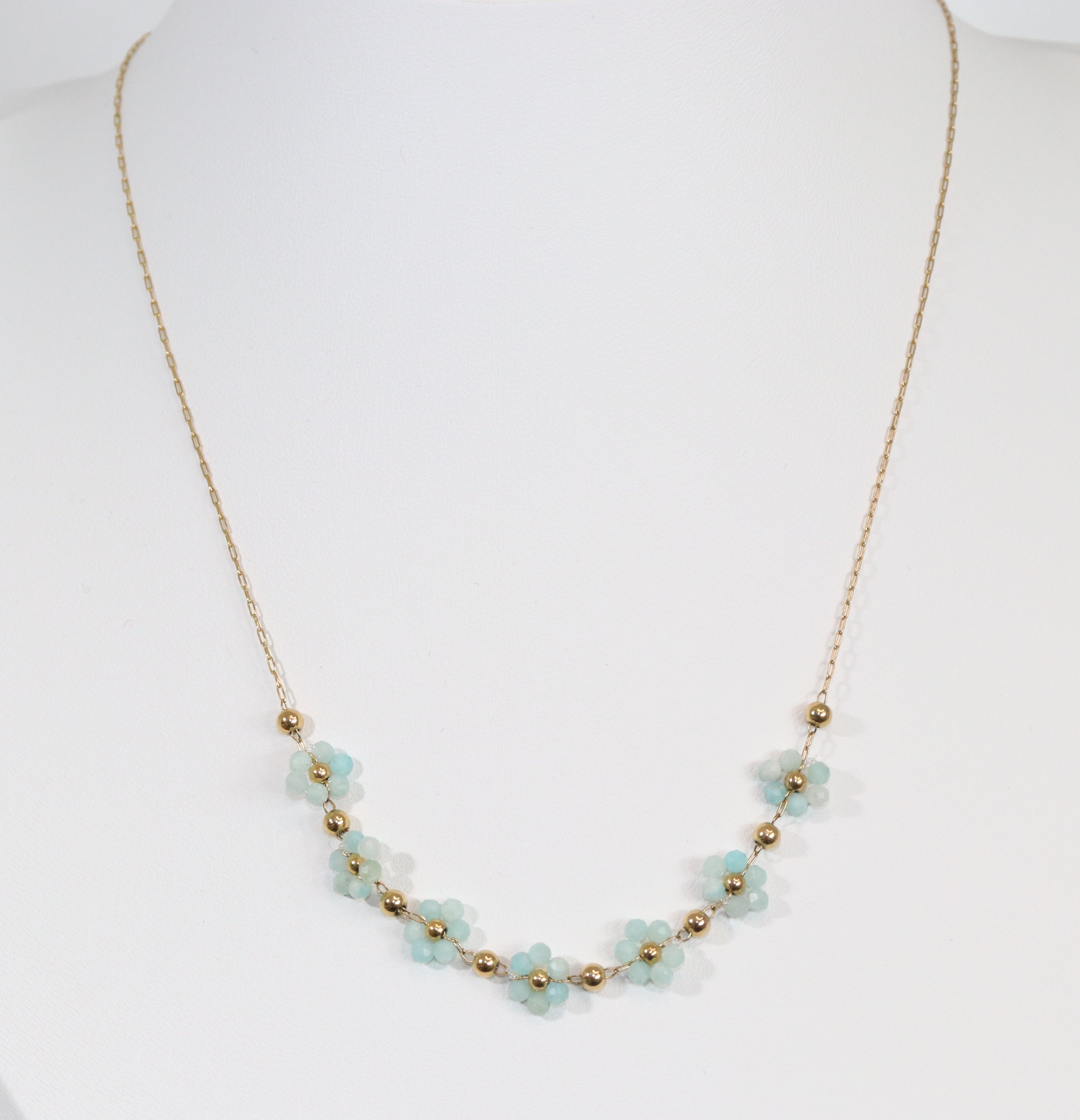 Fiore - Collana in acciaio inossidabile