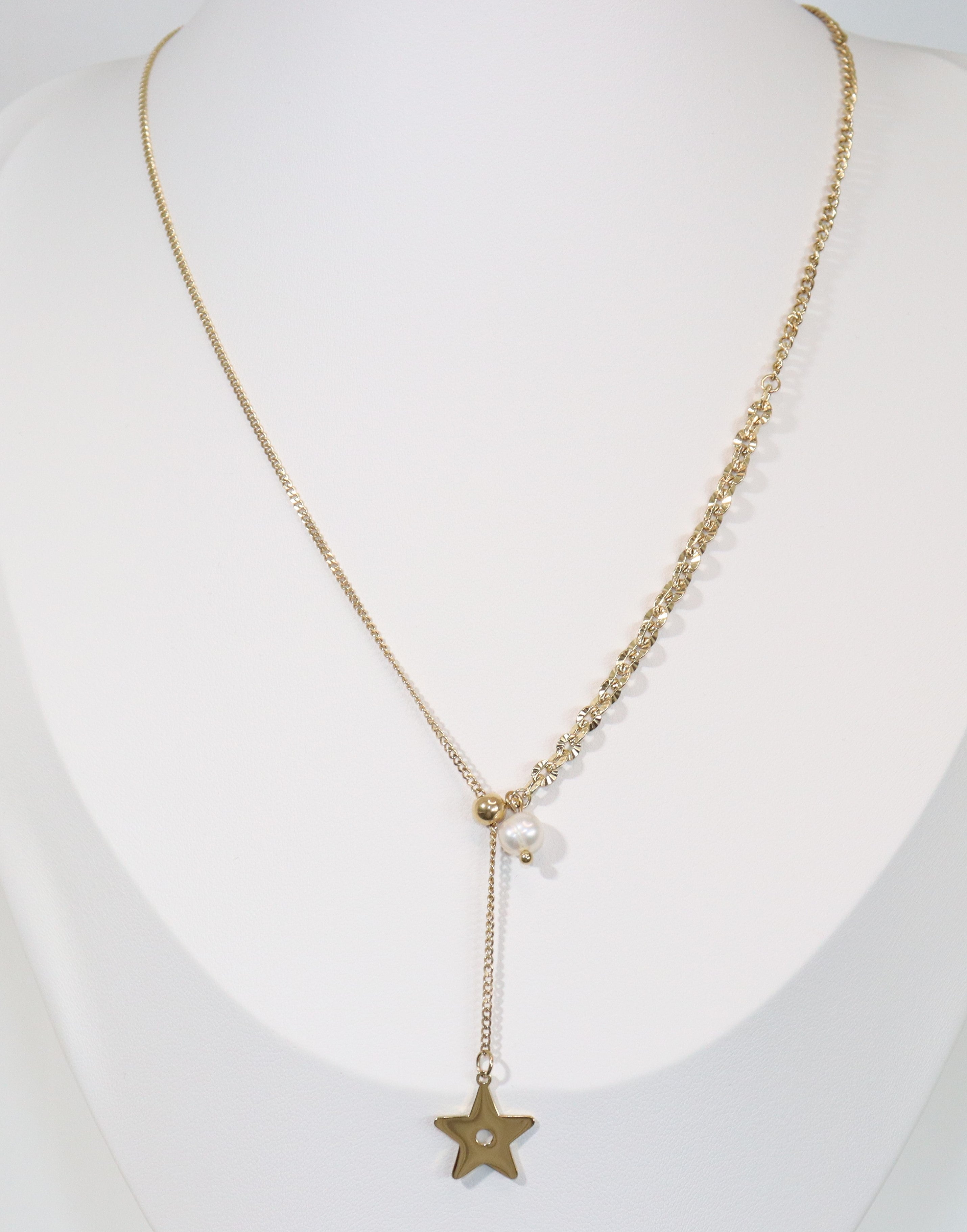 Isadora - Collier Y en acier inoxydable