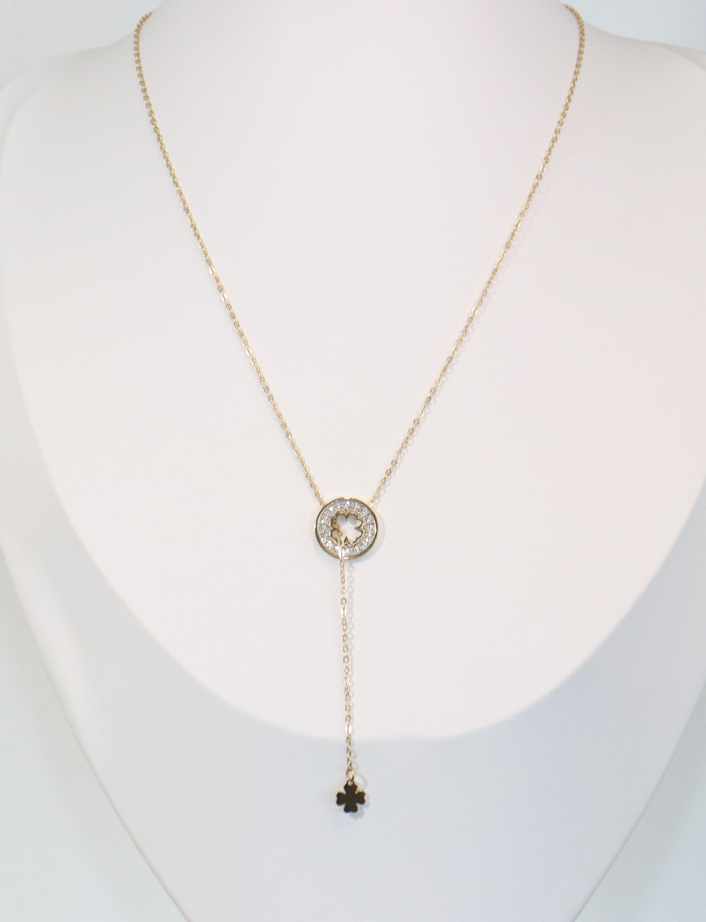 Isabelline Trèfle - Collier en acier inoxydable