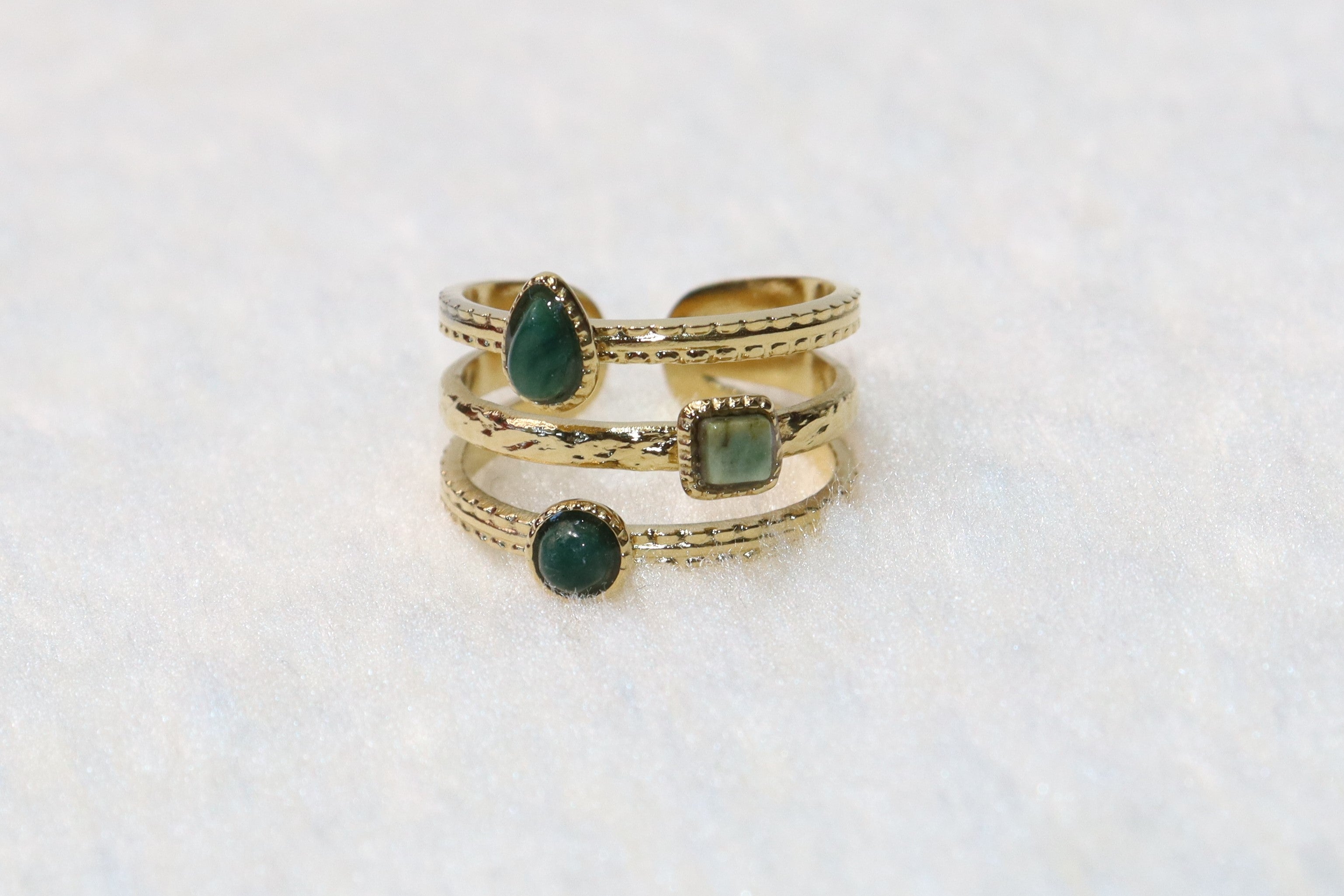 Srilaya- Bague en acier inoxydable