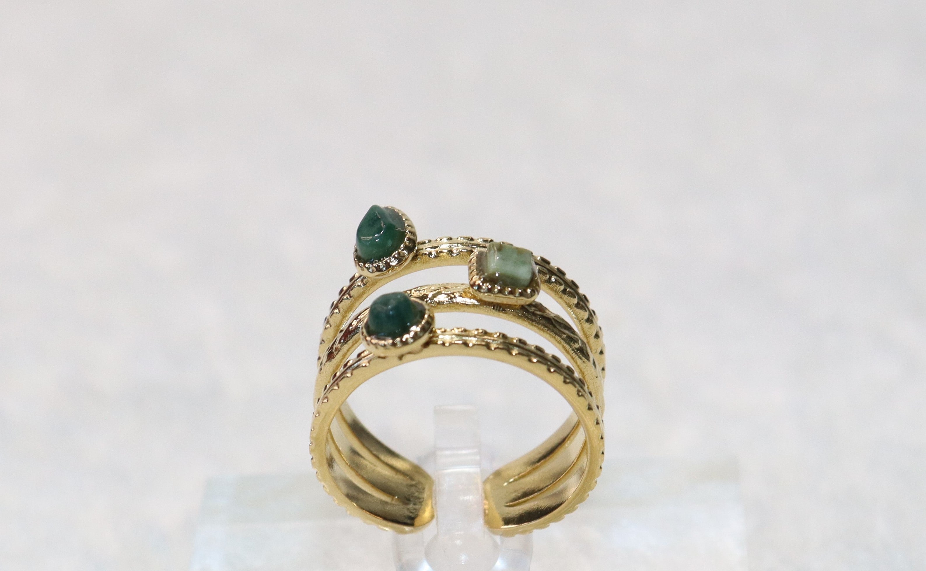 Srilaya- Bague en acier inoxydable
