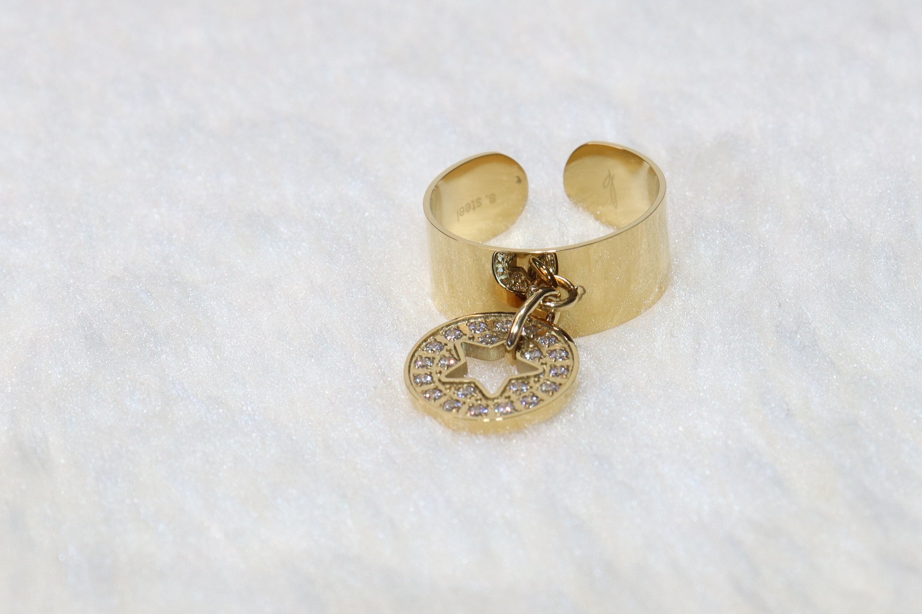 Isabelline Etoile - Bague en acier inoxydable