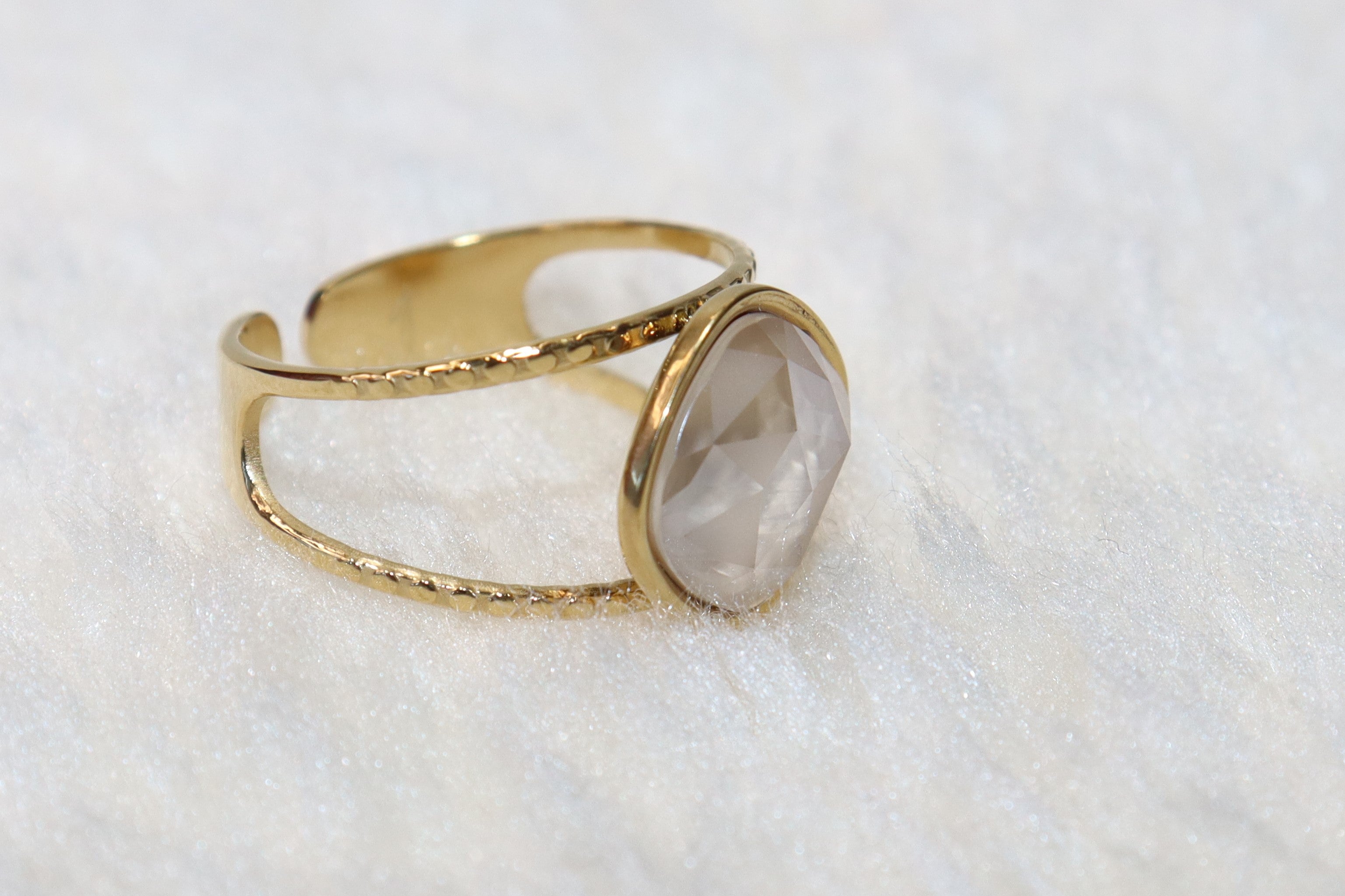 Luna - Bague en acier inoxydable