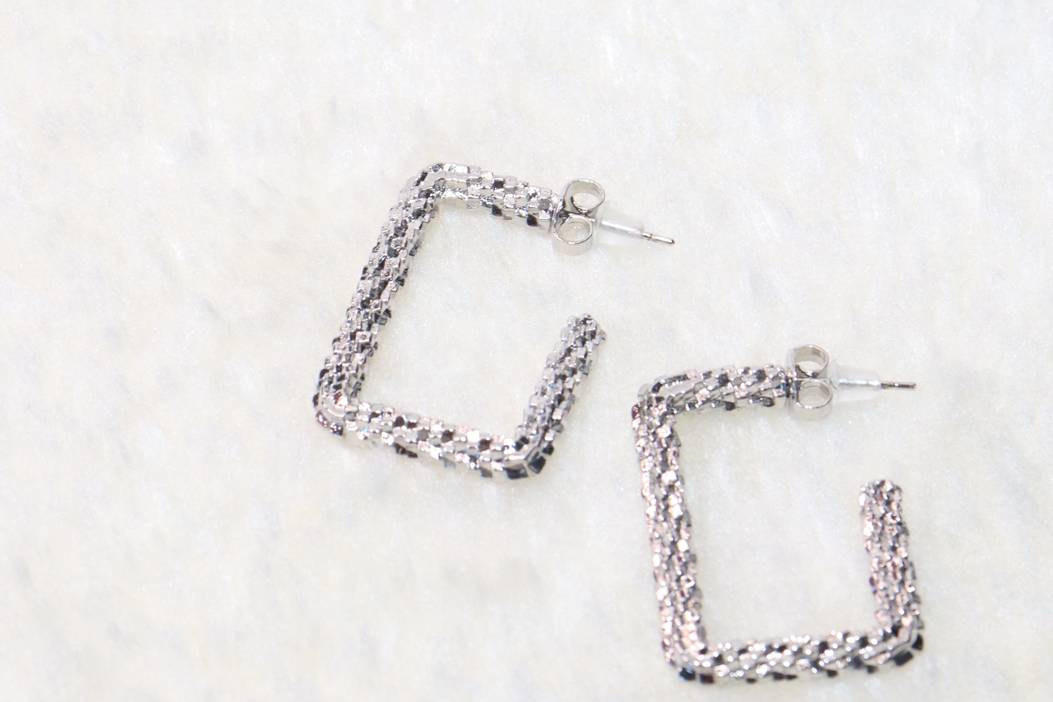 Dollanie - Boucles d'oreilles en acier inoxydable