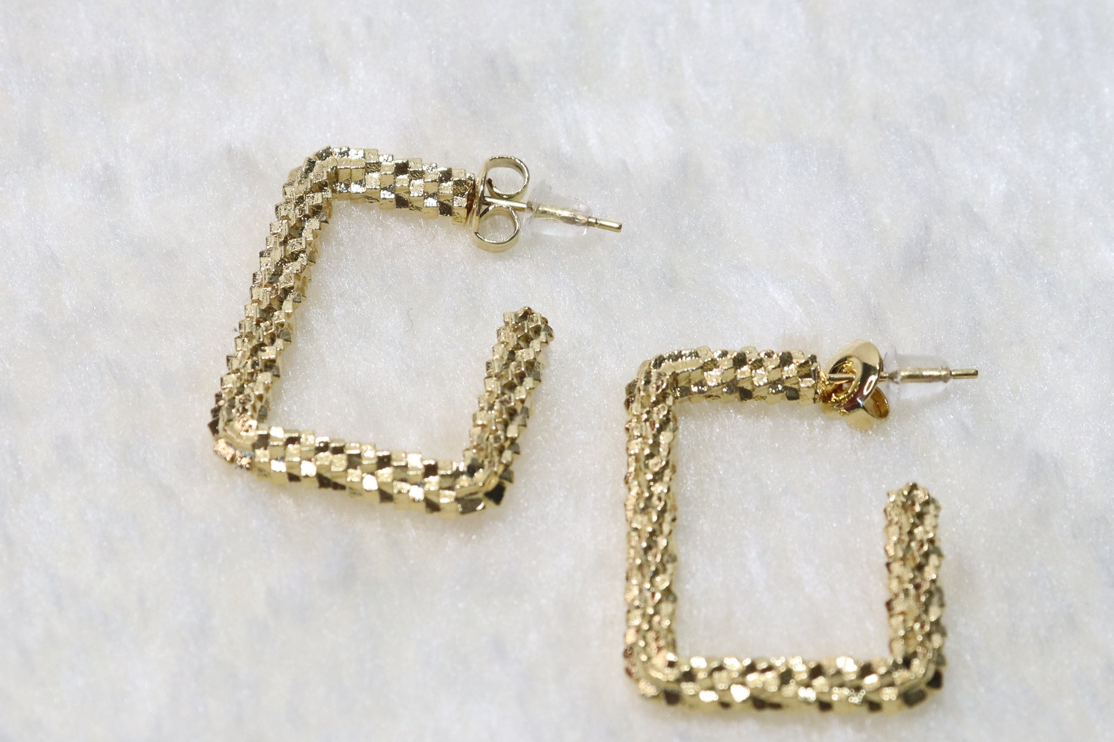 Dollanie - Boucles d'oreilles en acier inoxydable