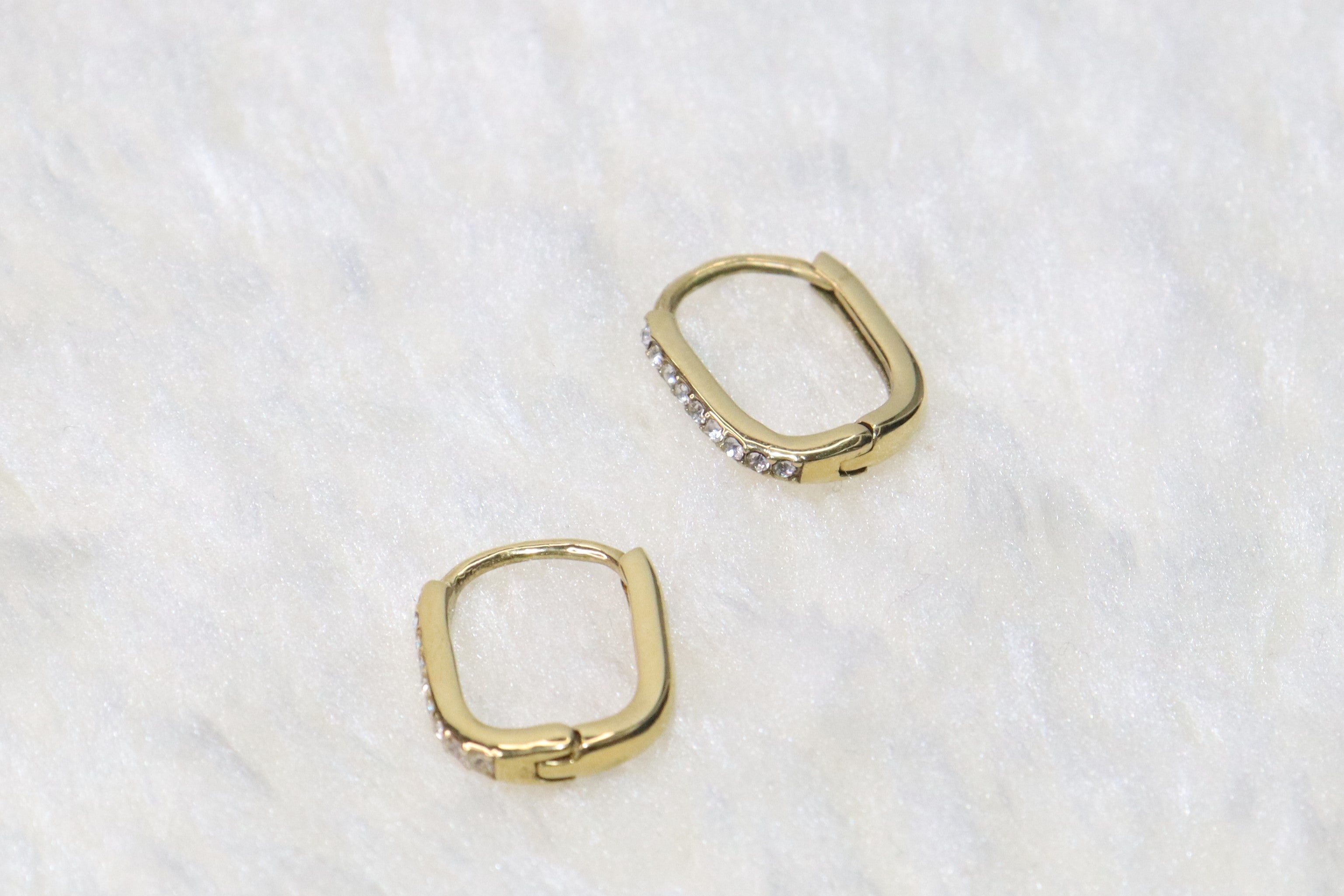 Amélie - Boucles d'oreilles en acier inoxydable