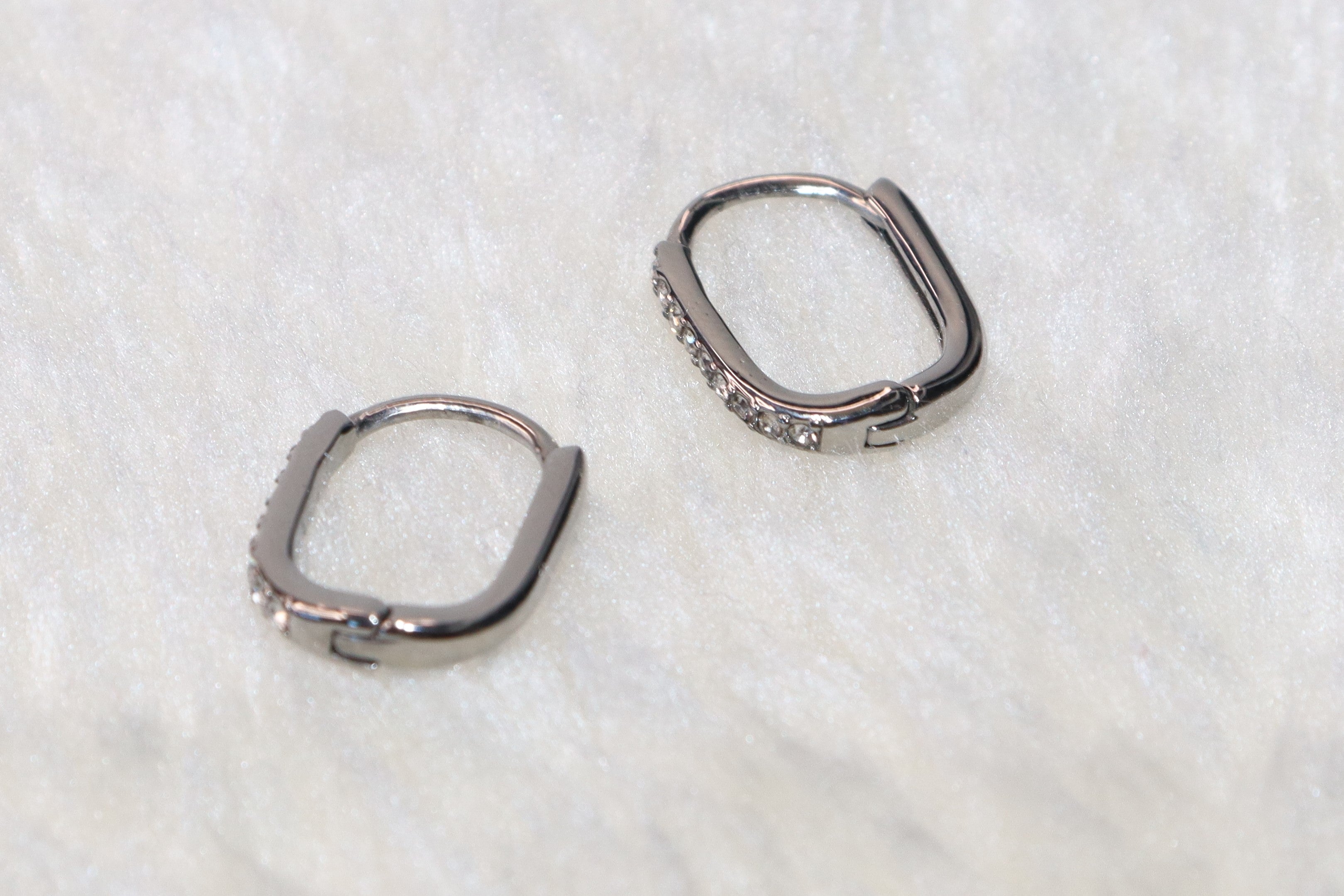 Amélie - Boucles d'oreilles en acier inoxydable