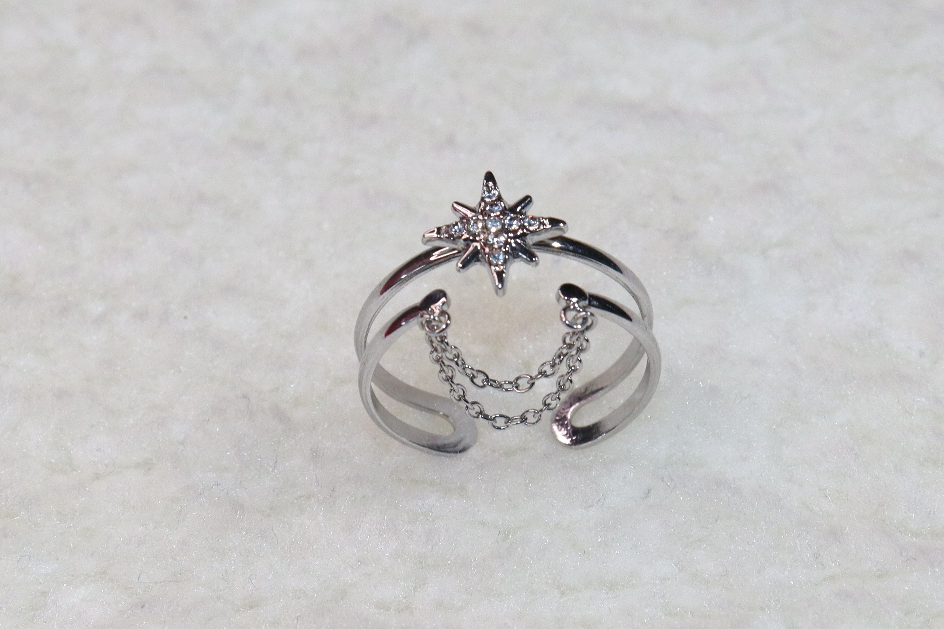 Laelia - Bague en acier inoxydable