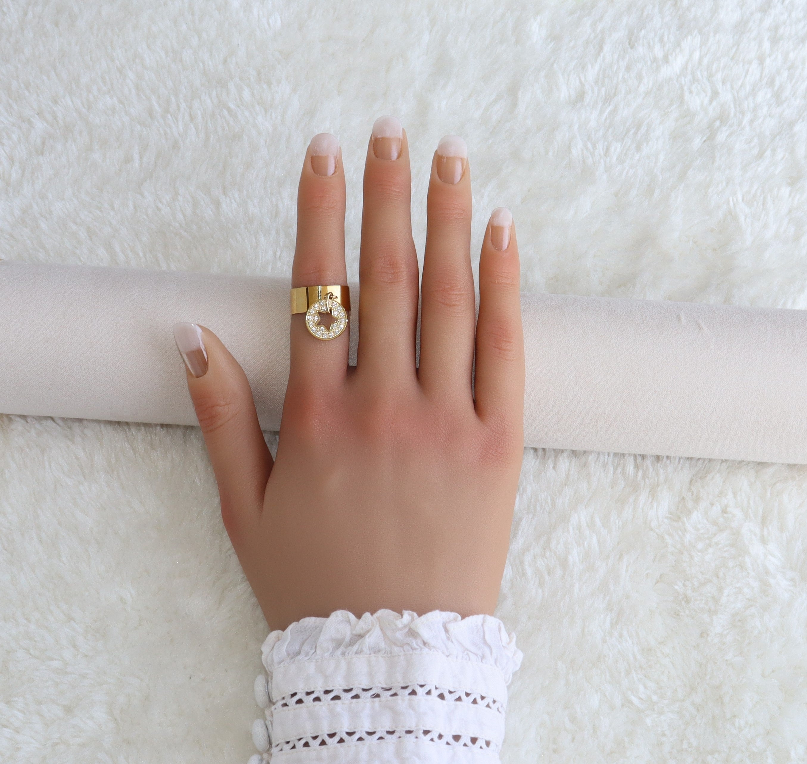 Isabelline Etoile - Bague en acier inoxydable