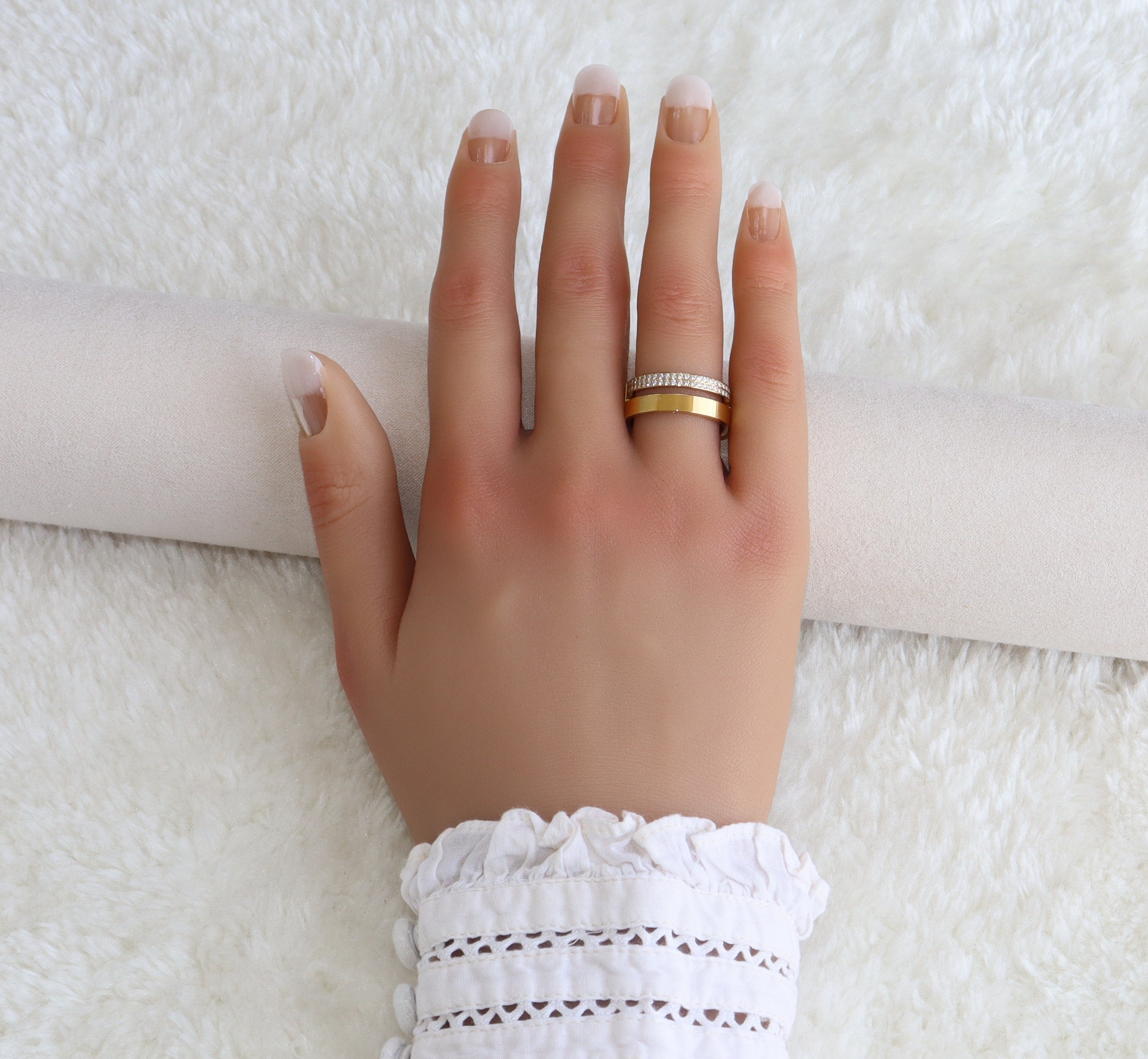 Jedidia - Bague en acier inoxydable