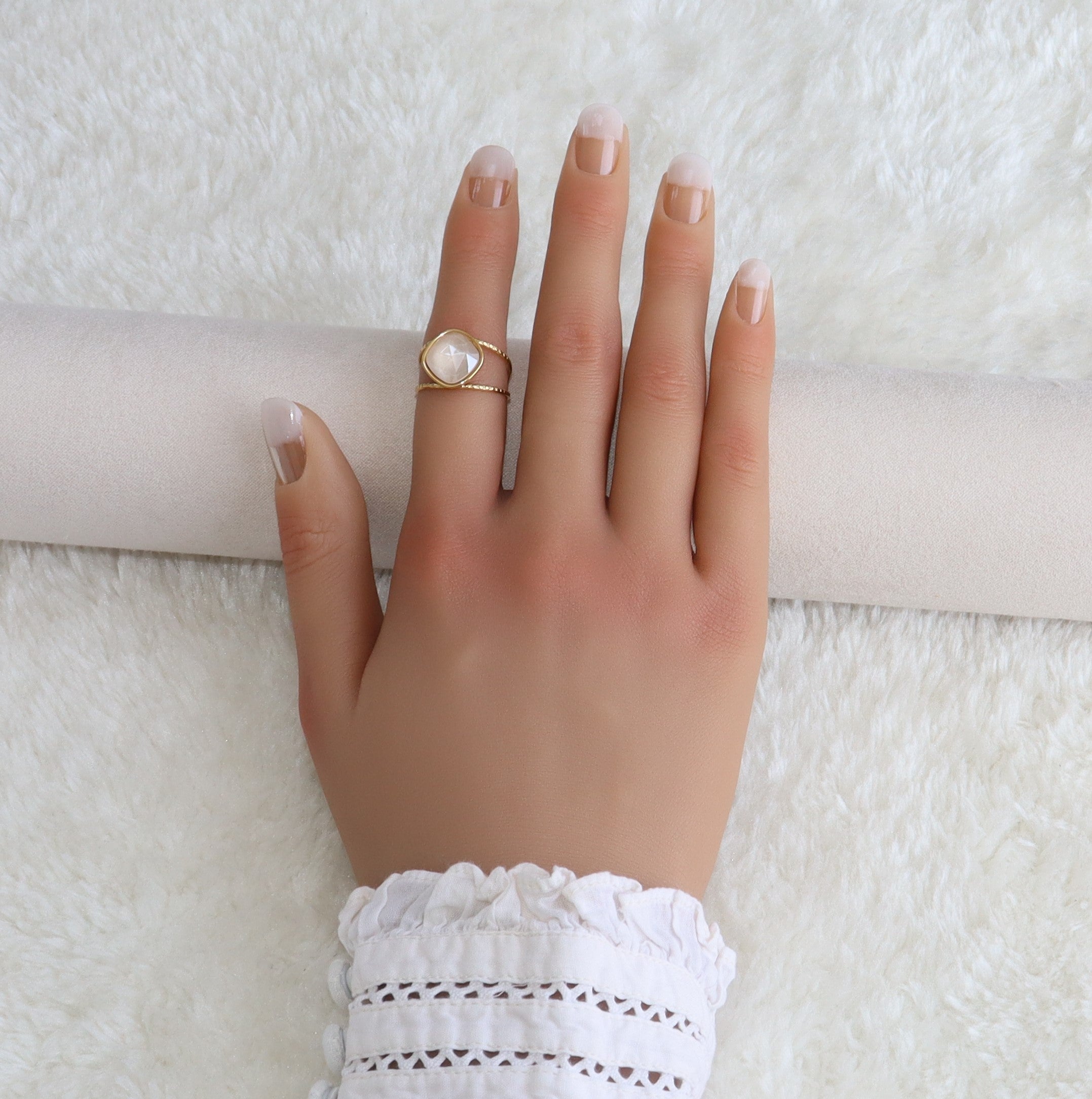 Luna - Bague en acier inoxydable