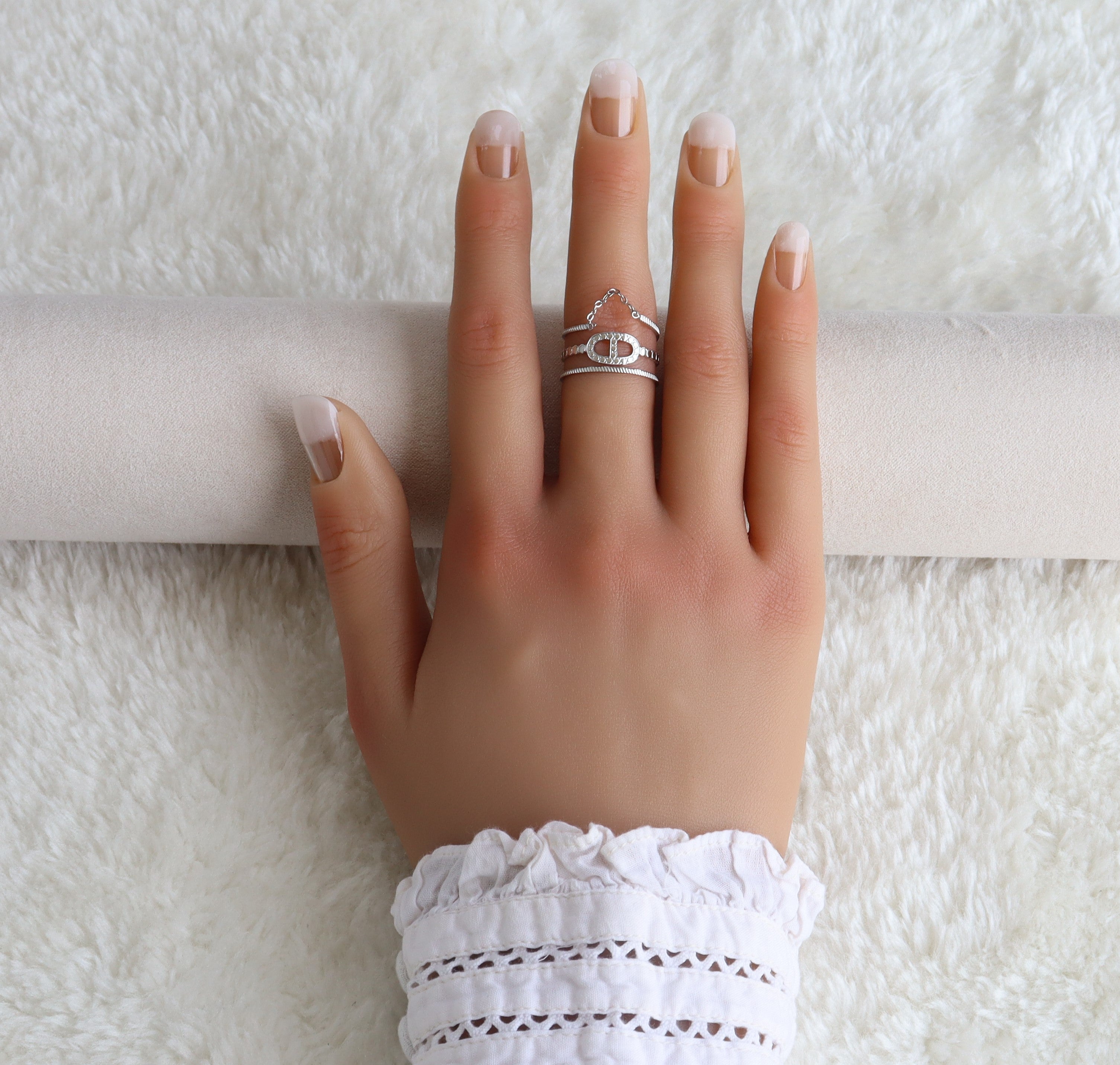 Mia - Bague en acier inoxydable