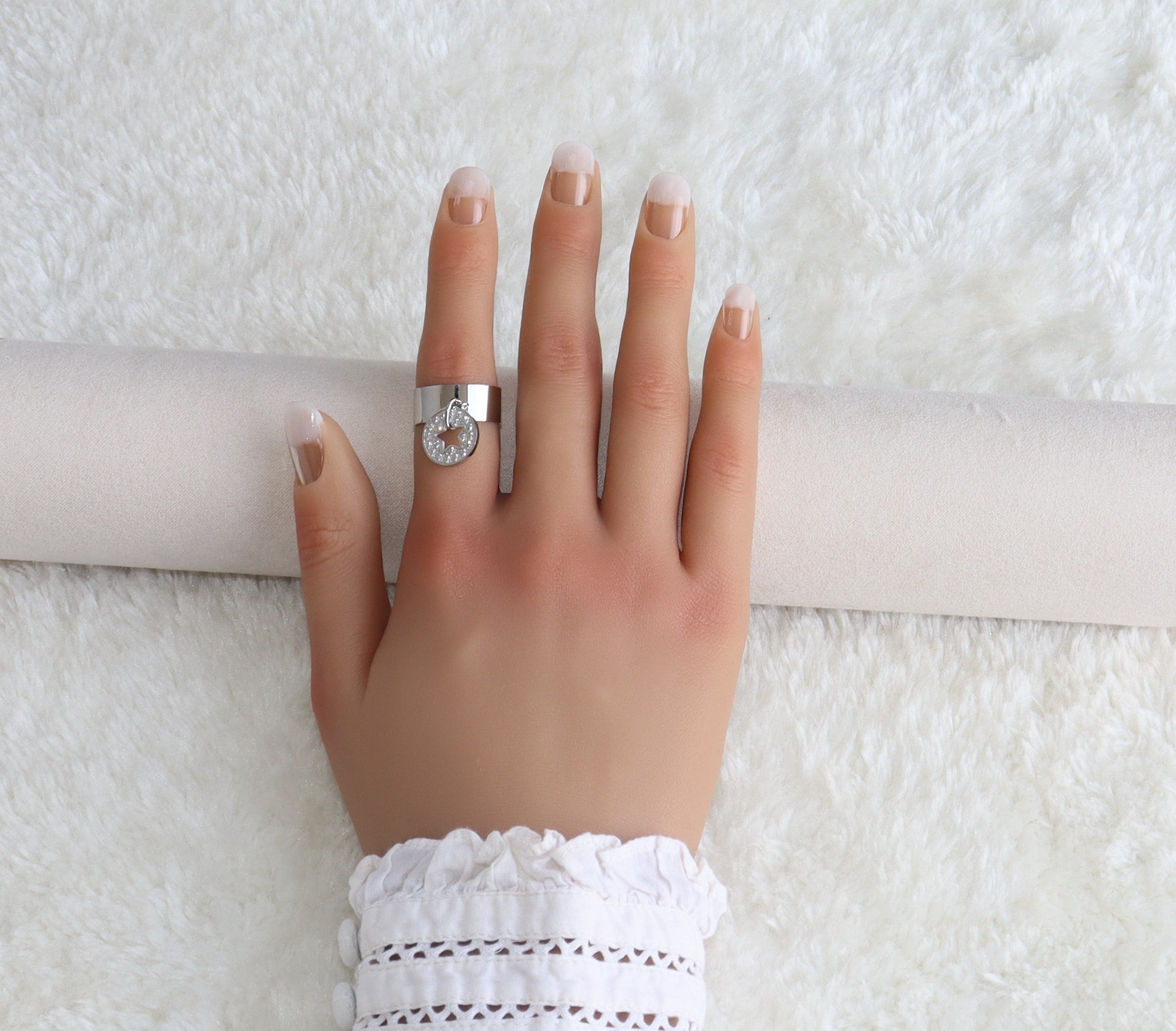 Isabelline Etoile - Bague en acier inoxydable